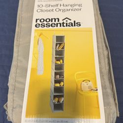 10 Shelf Hanging Closet Organizer