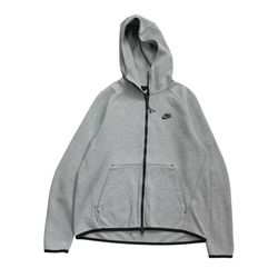 Nike Sportswear Tech Fleece Hoodie Medium M Mens Gray Full Zip Sweatshirt Jacket