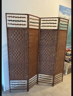 Bamboo Braided Room Divider