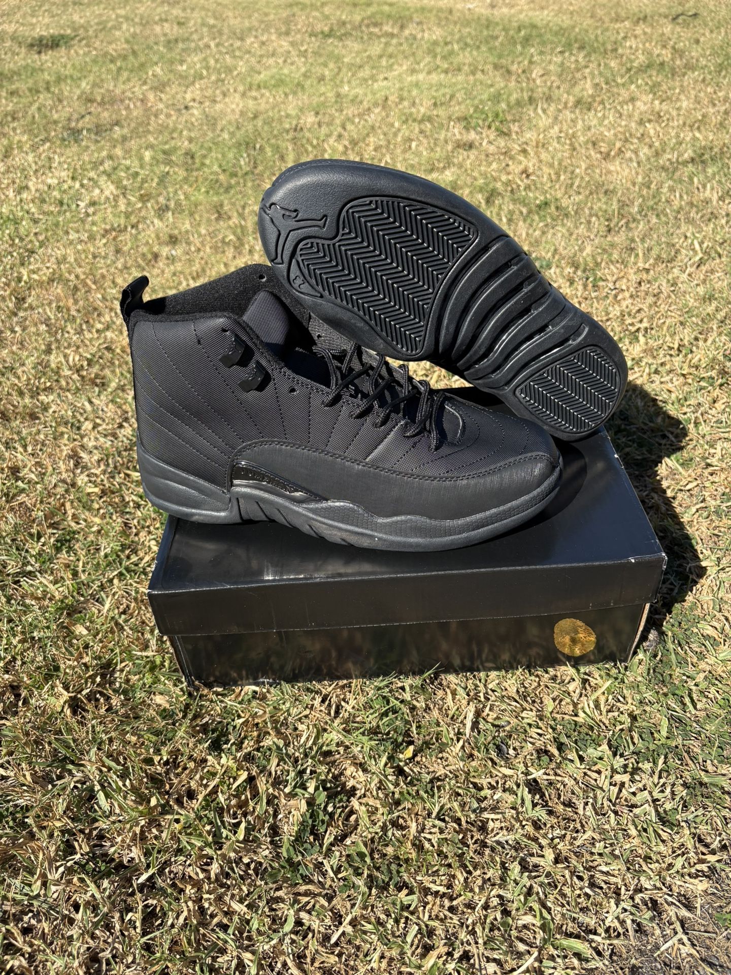 Jordan 12 Winterized Triple Black