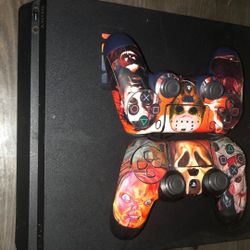 Ps4 2 Controllers Black Slim 100 