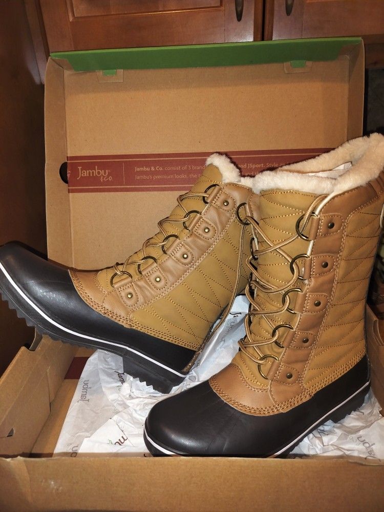 Women's JBU Winter Duck Boot Tan