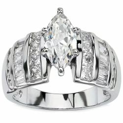 Marquise Created white Sapphire Ring sizes 7/8/9/10