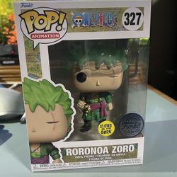 Funko Pop Animation One Piece #327 Roronoa Zoro Glows In The Dark Kody Trading Exclusive Limited Edition