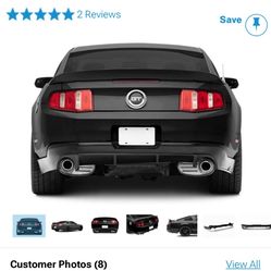 S197 Dual Exhaust Valance