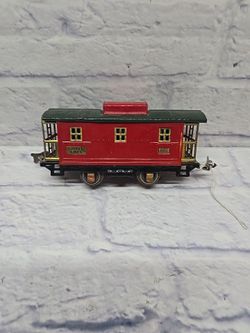 Lionel Lines 807 O Gauge Prewar Tinplate Metal Red Green Caboose 1(contact info removed)