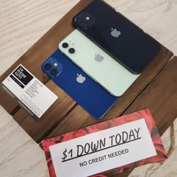 Apple iPhone 12 5G - $1 DOWN TODAY, NO CREDIT NEEDED