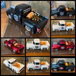 Brand New Customized Raiders,Niners & Warriors Bluetooth Speaker Truck’s with built on Led Light’s $60 each