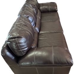 Full size couch with matching ottoman 