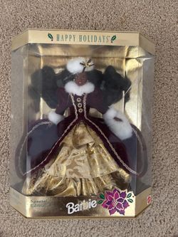 1993 Happy Holidays Barbie African American #10911 Special Edition Vintage