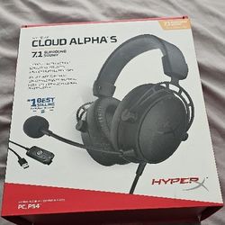 NEW NEVER OPENED HYPERX CLOUD ALPHA  S  7.1