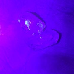 2pcs. Petroleum Quartz Crystal Fluorescent UV REACTIVE 