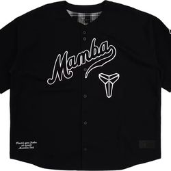 Nike Kobe Men's Baseball Jersey Mamba Black White IB0007-010 M