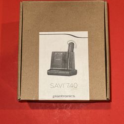 Plantronics W740 Savi 3 In 1 Multi-Device Wireless Bluetooth Headset System READ