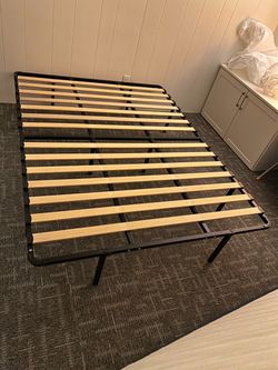Queen platform bed frame