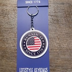 Since 1776 Wood Keychain
