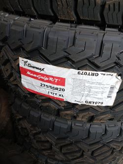 New set of 275 55 20 MAXGRIP RT