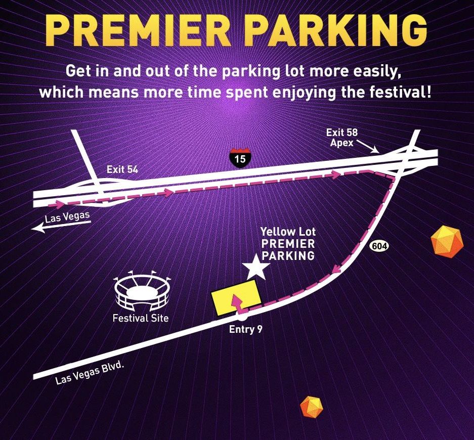 EDC LV 2025 Premier Parking