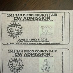 Del Mar Fair Tickets