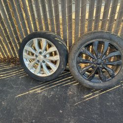 One Rim 225 55 17 New Tire 