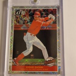 2019 Donruss Shohei Ohtani Highlights Diamond Silver Cross Stitch Refractor SSP RARE Los Angeles Angels Dodgers Mike Trout 