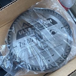Circular Saw Blade 7-1/4” 60t New