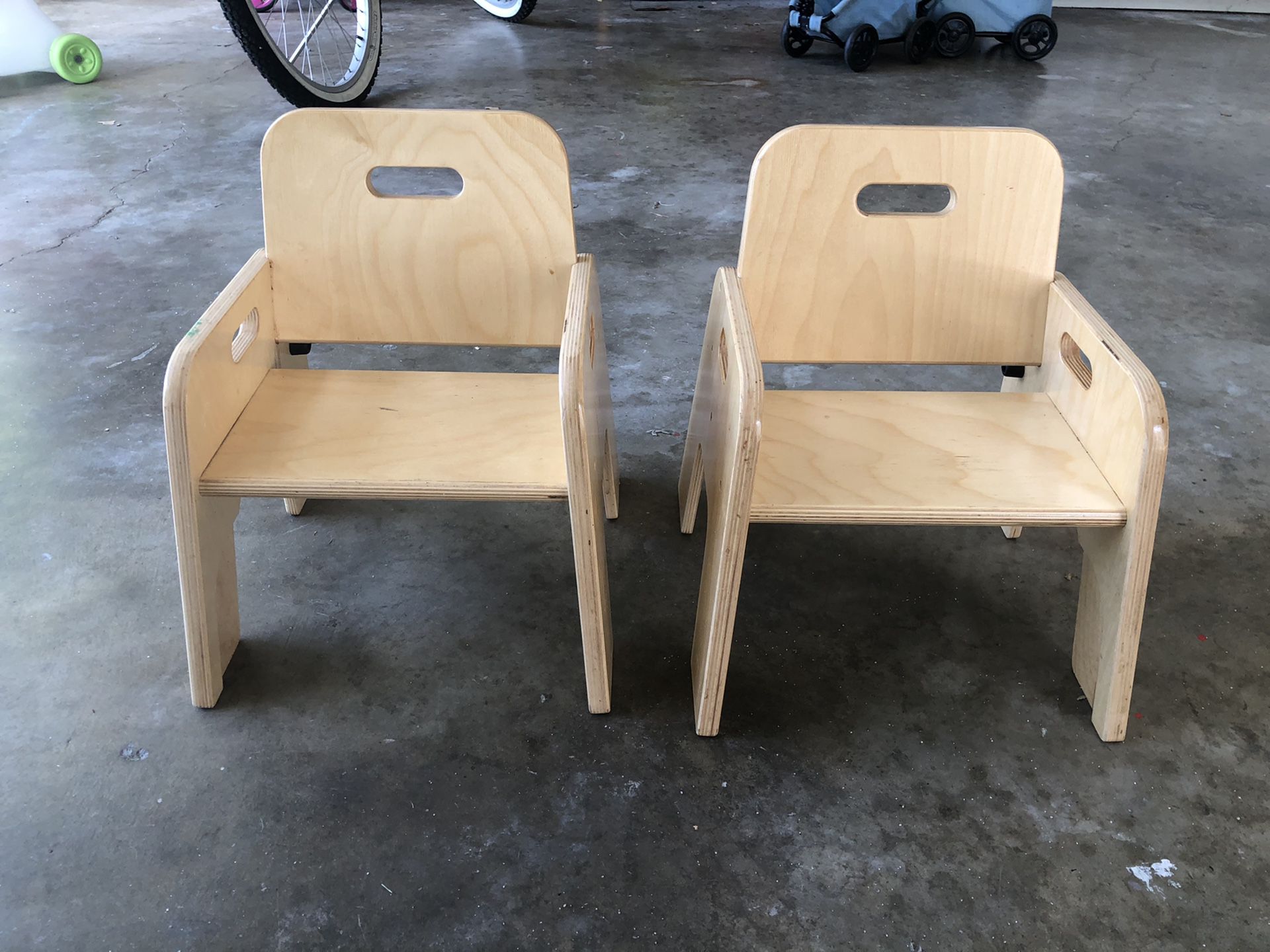 Lakeshore wooden toddler chairs