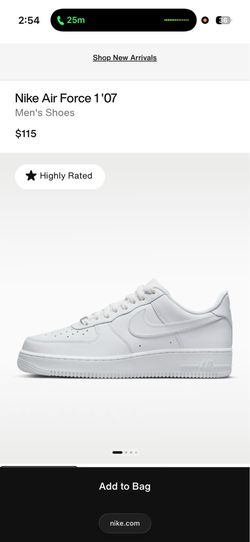 Nike Air Force 1 ‘07 Triple White – Men’s Size 10 – Brand New