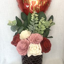 Soft Wood Flower Valentines day Gift
