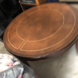 Coffee Table Leather Top