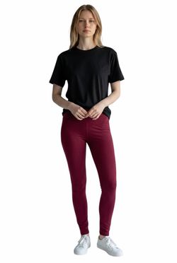 Women’s Burgundy Leggings Size Large- X Large