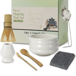  Matcha Whisk Set, 7 Pcs Matcha Kit