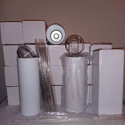 Sublimation Blank Straight Tumbler Stainless Steel 20 ounce Tumblers
Plastic/Stainless Steel Straws