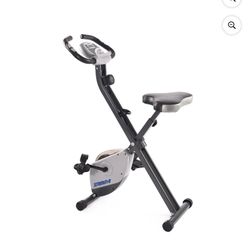 Stamina Cardio Folding Exercise Bike with Heart Rate Sensors and Extra Wide Padded Seat