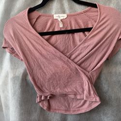 Salmon Colored Crop Top