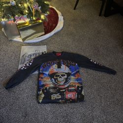 Godspeed long-sleeve t-shirt with a "Skull Racer" graphic. 