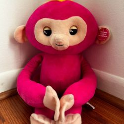 Fingerling Interactive Stuffed stuffy plush baby monkey Pink 