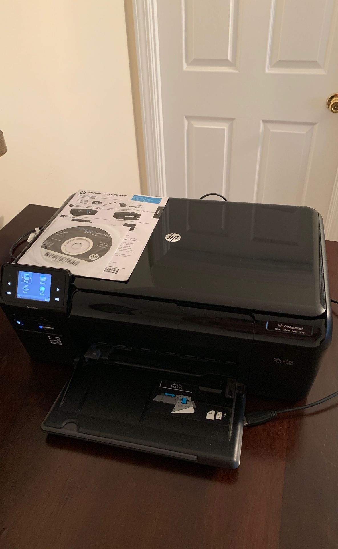 Black HP Photosmart D110 Series Printer