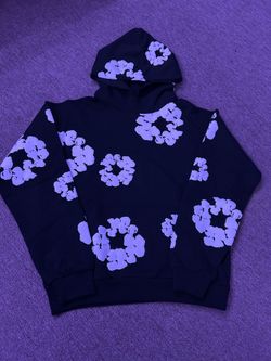 Black Denim Tear Hoddie Size Large