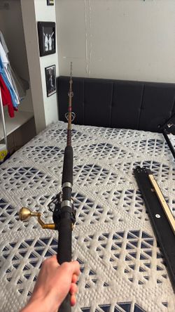 Penn slammer on a Ugly Stik tiger rod