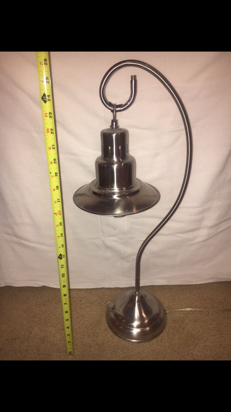 Industrial looking metal lamp