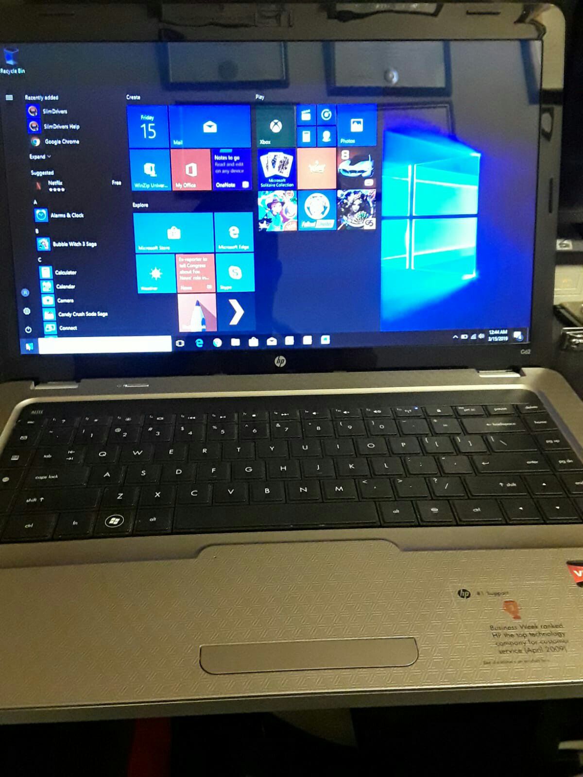 Gray HP Laptop G62, 15"
