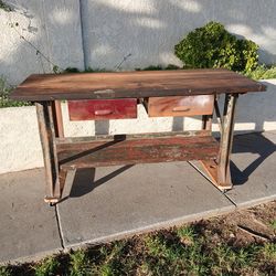 Vintage Presssteel workbench