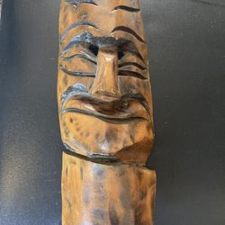  Tiki Style Carved Wooden Mask
