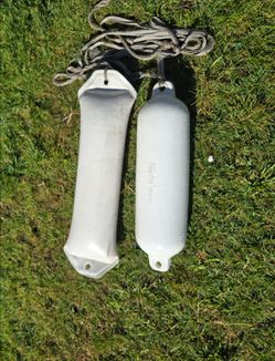 White Boat Bumper..Set Of 2
