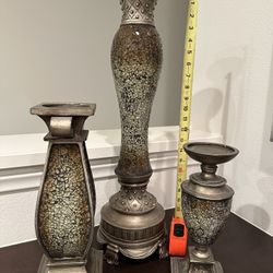 Set Of 3 Candlesticks 