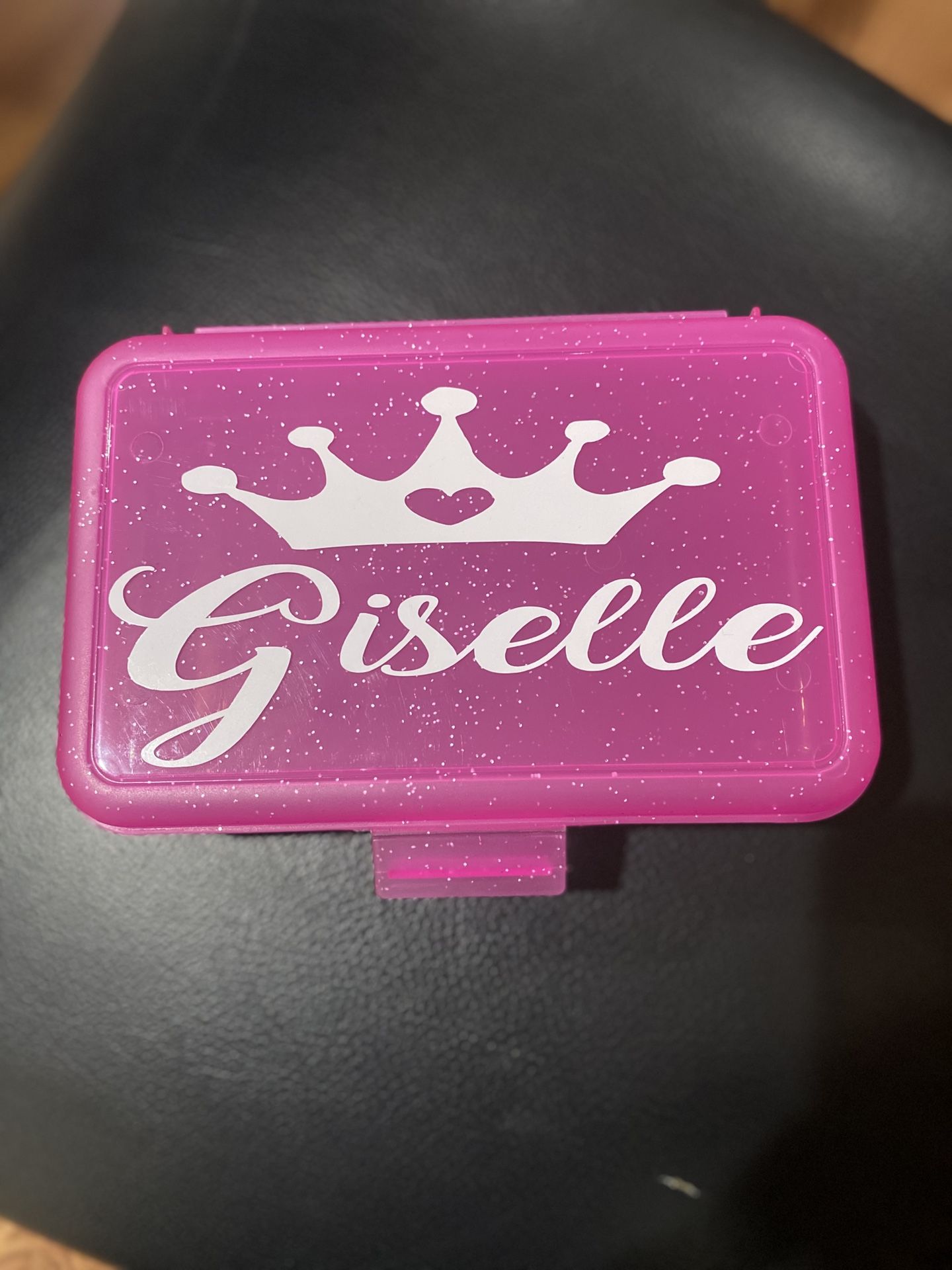 NEW glitter pencil storage box