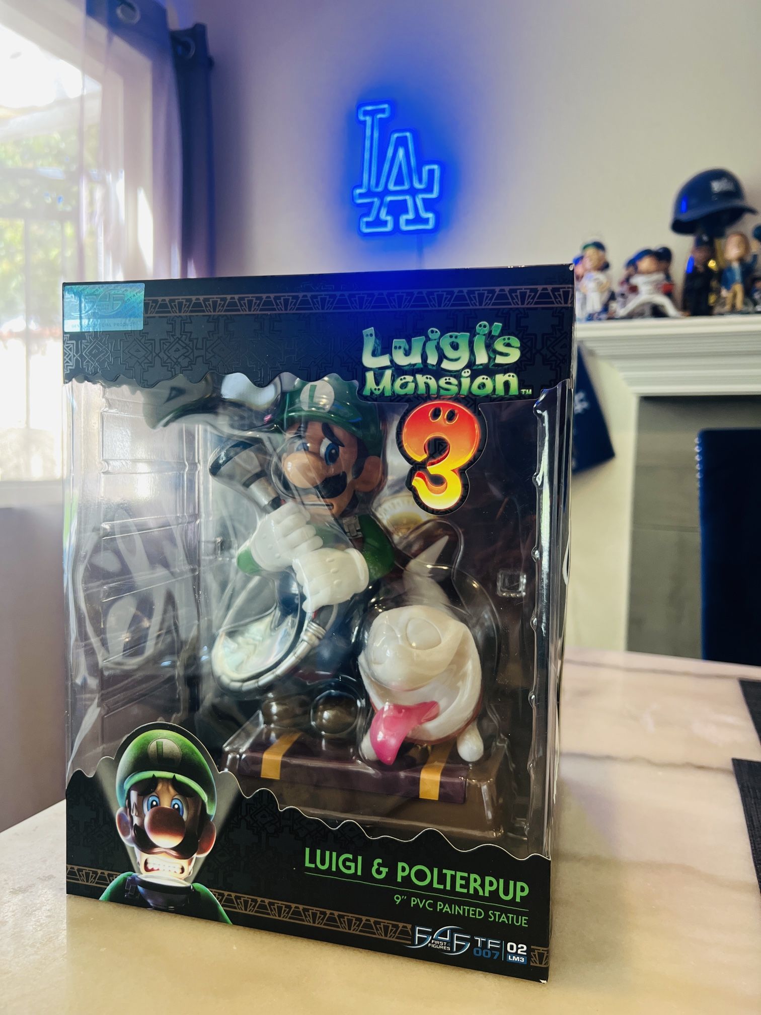 NEW Luigi's Mansion 3: Luigi & Polterpup Collector's 9" Tall Painted Statue