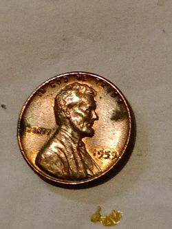 1959 Lincoln pennie DDO DDR red brown very fine condition