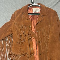 Vintage Suede Fringe Coat 